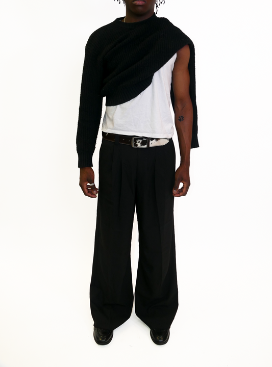 Cowhide Belt (Brown & White)